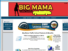Tablet Screenshot of bigmamatrafficschool.com